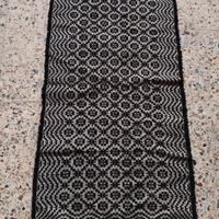 Tappeto sardo antico in lana color Nero cm 140x70