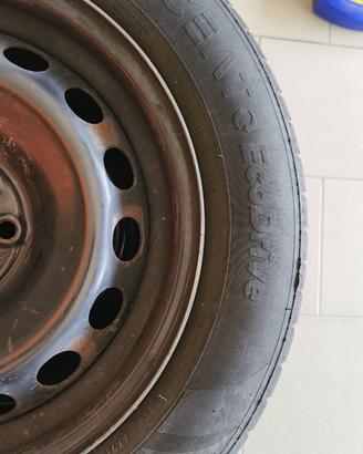 Gomme con cerchi piu’catene per Fiat Punto
