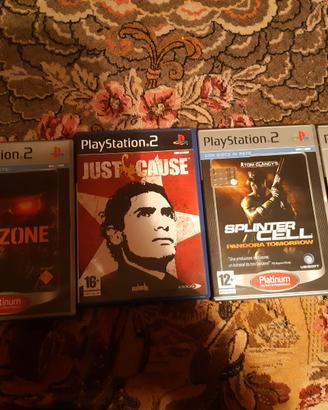 Ps2 just cause,ps2 killzone,matrix, splinter cell