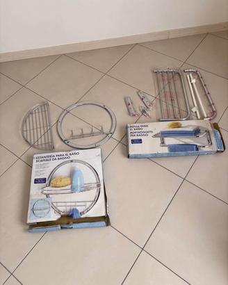 Due portaoggetti bagno nuovi