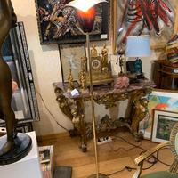 Lampada Venini in vetro di Murano rosso,anni ’70