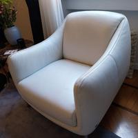 poltrona in pelle Bianca Natuzzi