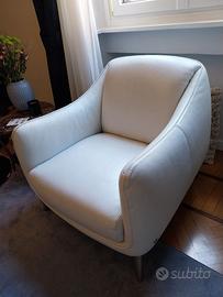 poltrona in pelle Bianca Natuzzi