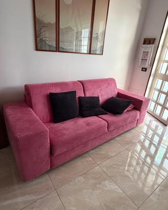 Divano letto in alcantara