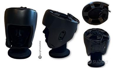 Casco Protettivo in Pelle per Boxe Kick Boxing Mua