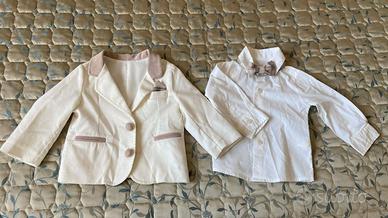 Completo cerimonia camicia, papillon + giacca NUOV