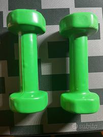 Coppia di Pesi da Allenamento 1,5 kg Verdi