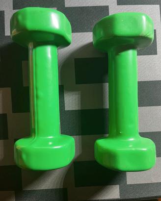 Coppia di Pesi da Allenamento 1,5 kg Verdi