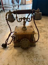 TELEFONO FISSO VINTAGE  TELCER GOLD PLATED 18 k