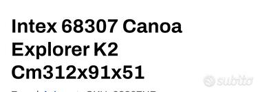 Canoa Exsplorer Intex