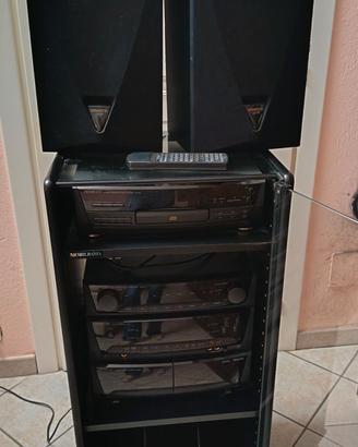 impianto stereo Kenwood con mobiletto