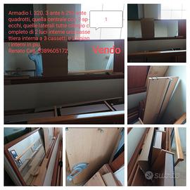 Armadio 3 ante scorrevoli ciliegio