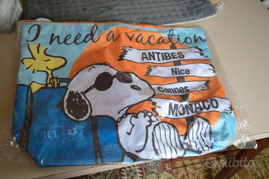 Peanuts - Snoopy - Borsa in tela molto capiente