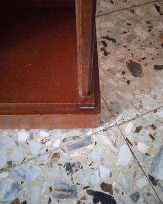 Mobiletto Porta CD Girevole in Legno – Stile Vinta