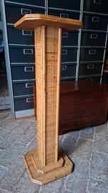 Alzata anni 70 in bamboo e midollino