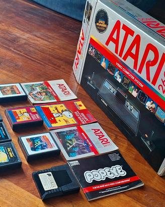 Console Atari 2600 box confezione originale giochi