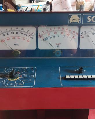 banca prova diagnostica  motore  vintage soriau
