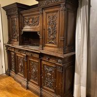 Sala da pranzo rinascimentale buffet tavolo sedie