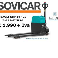 NUOVO TRANSPALLET ELETTRICO BAOLI KBP 14-20