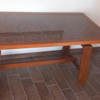 tavolo da cucina legno massello e granito