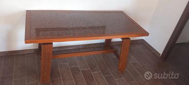 tavolo da cucina legno massello e granito