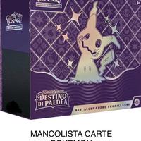Completo mancoliste Pokemon DESTINO DI PALDEA