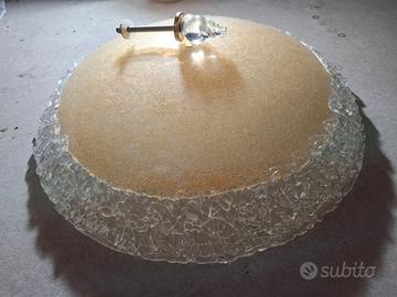 Plafoniera a soffitto in vetro