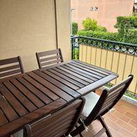 Tavolo da esterno + panca in legno