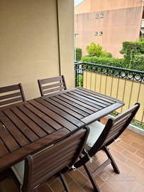 Tavolo da esterno + panca in legno