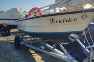 Barca Open con carrello nuovo