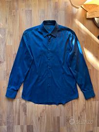 Camicia Prada stretch Uomo Blu Taglia L