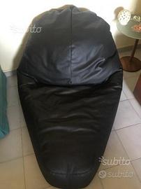 Poltrona Lettino Sacco (Pouf) Design - Nero