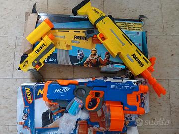 3 Blaster NERF (Elite HyperFire + Fortnite AR-L)