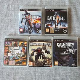 PS3 Lotto 5 Giochi d'Azione - Completi