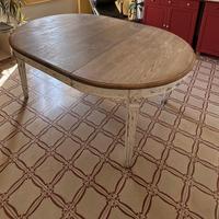 Tavolo in legno anticato estendibile