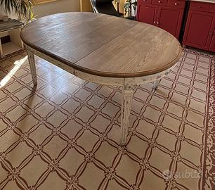 Tavolo in legno anticato estendibile