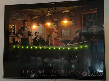 Quadro luminoso a LED "Legal Action"