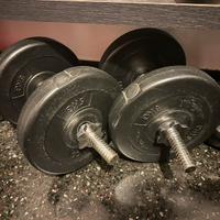 Panca piana +manubri regolabili