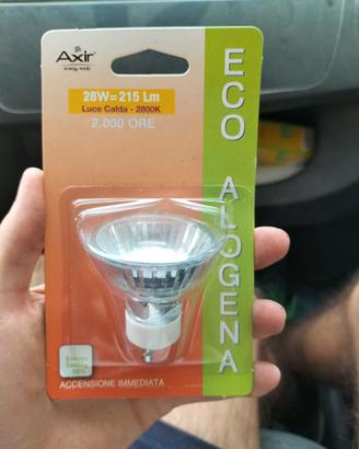Faretto GU10 Eco alogeno 28w luce calda
