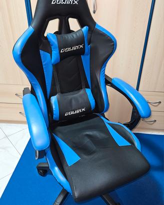 Sedia da Gaming "Dowinx" (blu /nero)