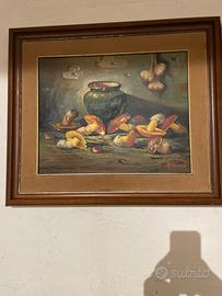 Quadro natura morta dipinto a mano