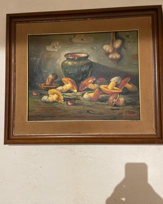 Quadro natura morta dipinto a mano