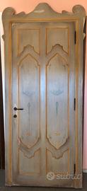 Porta in old style con telaio
