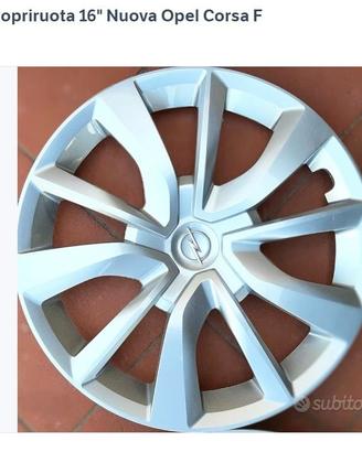 N. 4 copriruota 16" Nuova Opel Corsa