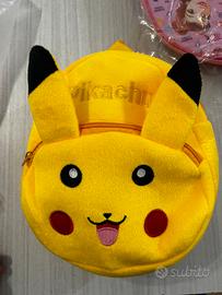 Zainetto Pikachu Peluche nuovo