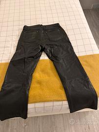 Pantaloni Pelle Moto Uomo 52
