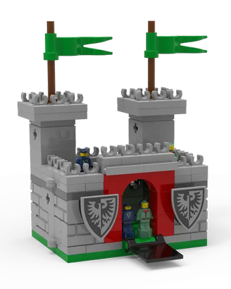 lego castello medioevale 5008074 LBR Grey Castle 