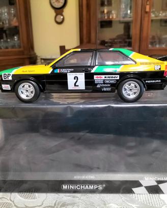 Modello di AUDI QUATTRO di MINICHAMPS 1:18