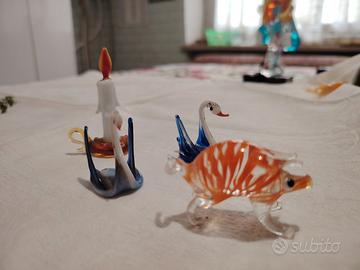 4 pezzi vetro murano