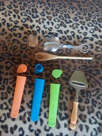 set posate e gelati bambini